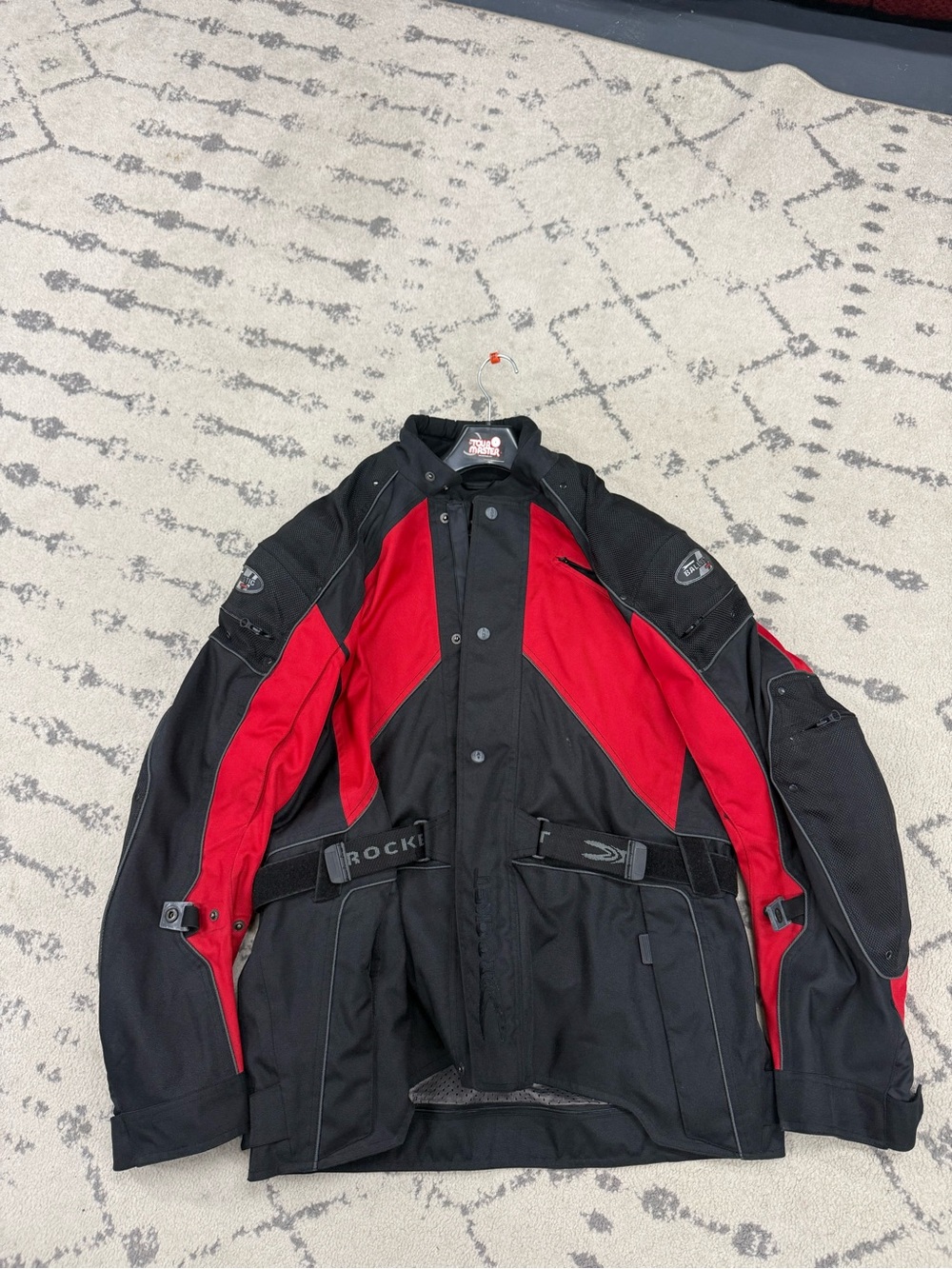 Joe Rocket Black and Red Men's Motorcycle Jacket